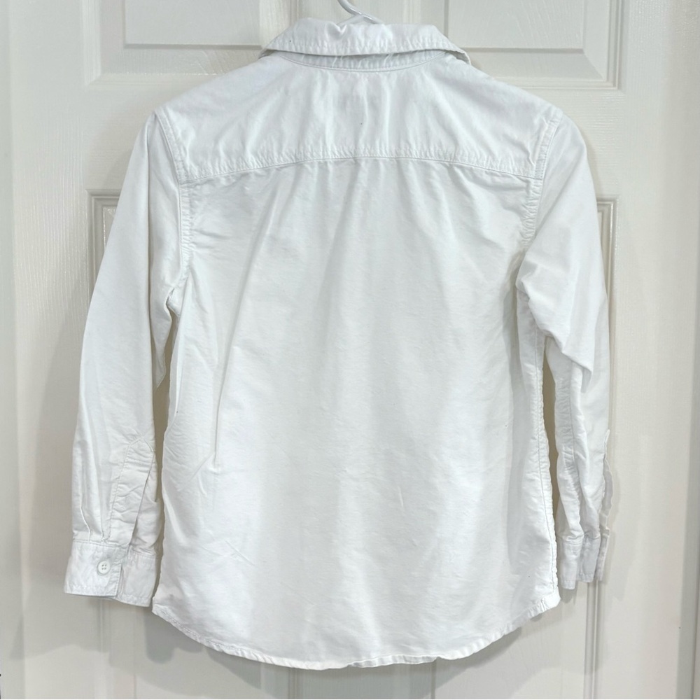 Cherokee Long Sleeve White Button Down Collar Shirt Boys M 8/10 Classic Cotton - Picture 6 of 10
